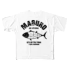 NAGOMI-CreationのI LOVE マグロの部位 ヴィンテージstyle All-Over Print T-Shirt