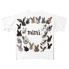 うさかふぇmimiSHOPのたちみみ主義 All-Over Print T-Shirt