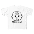 LLP-babyのNijyu-a -go! 薄毛boy フルグラフィックTシャツ