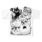 ぎょんです。のハムスターvsねこ All-Over Print T-Shirt