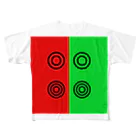 センス無いの眼科の赤と緑 All-Over Print T-Shirt