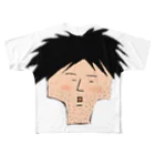 さんぺーのお店の髪の毛を気にするしげさん All-Over Print T-Shirt