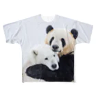 変なAIばっかのＴシャツ屋さんのパンダとシロクマ フルグラフィックTシャツ