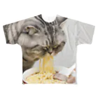 変なAIばっかのＴシャツ屋さんのラーメンでぶ猫 フルグラフィックTシャツ