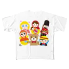 フォーヴァの世界の人形ALL－hina doll and dolls of the world－お雛はんと世界の人形たち－ All-Over Print T-Shirt