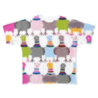 ハトのモモヒキの鳩のモモヒキ All-Over Print T-Shirt
