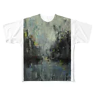 yamawakiのrainy フルグラフィックTシャツ