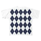 キッズモード某のアーガイル All-Over Print T-Shirt