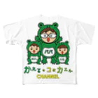 かえるのコはカエルCH☆堂本舗のオリジナル☆ロゴグッズ All-Over Print T-Shirt