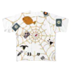 ＯＫダイレクト　powered by SUZURIのSpiderwebでべらと羊 All-Over Print T-Shirt