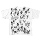 一寸五分舎の群鶏 All-Over Print T-Shirt