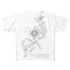 ATELIER PER BAMBINI HOHO BUBU.のCavalluccio marino e fiore della passione. All-Over Print T-Shirt