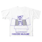 NIKORASU GOのねこデザイン「箱入り娘」（Tシャツ・パーカー・グッズ・ETC） All-Over Print T-Shirt