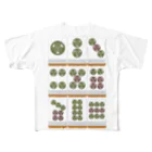 キッズモード某の葵のピンズ ( 架空麻雀牌シリーズ) フルグラフィックTシャツ