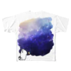 うまさんのいる日常の【Tシャツ展】星空とうまさん フルグラフィックTシャツ