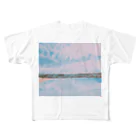 imaiartの青空 フルグラフィックTシャツ