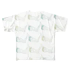 あまぎ屋のもっとシエスタ（あおきいろ） All-Over Print T-Shirt