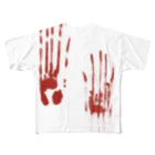 Misa Funeral Storeの血塗られた手形シリーズ All-Over Print T-Shirt