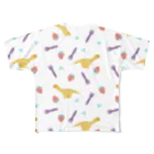 まめたろうのお楽しみグッズのなかよしトリオのパターン版 All-Over Print T-Shirt