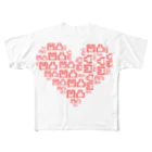 WgalleryCの27.ha-to-red All-Over Print T-Shirt
