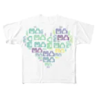 WgalleryCの27.ha-to-color フルグラフィックTシャツ