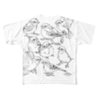 フロッグツリーのらくがきスズメ All-Over Print T-Shirt