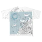 ARCANUMのARCANUM Pallet Aqua All-Over Print T-Shirt