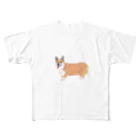 nanakdvのコーギー犬 フルグラフィックTシャツ