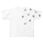 ailekaのbutterfly フルグラフィックTシャツ