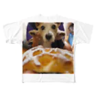 pipinosukeのアップルパイとぴーす正方形 All-Over Print T-Shirt