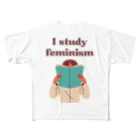 GG Voice & ActionのI study feminism フルグラフィックTシャツ