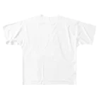 LalaHangeulの피(血) ハングルデザイン 【改訂版】 バックプリント フルグラフィックTシャツ