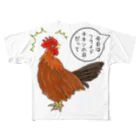 LalaHangeulのフライドチキンの日 フルグラフィックTシャツ