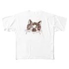 猫ねむりzzz..のブチ猫さん All-Over Print T-Shirt