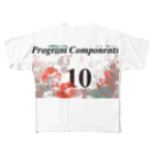 chyumonのプログラムコンポーネンツ１０点満点 フルグラフィックTシャツ