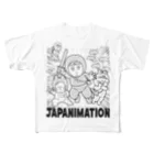 スリープキャットスタジオのじゃぱにめーしょんTシャツ（にんじゃガール漫画調） All-Over Print T-Shirt