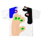 kakukaku-niconico［カクカクニコニコ］のtubomi フルグラフィックTシャツ