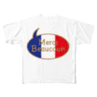 フォーヴァのMerci Beaucoup フルグラフィックTシャツ