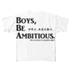 アタマスタイルの名言：「少年よ、大志を抱け」(Boys, Be Ambitious.)：クラーク博士 All-Over Print T-Shirt