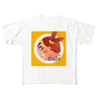 ハヅケイのオミセ。のハナピピシリーズ フルグラフィックTシャツ