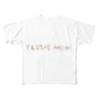 oharunorakugakiのI  LOVE MOM. フルグラフィックTシャツ