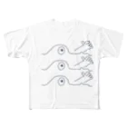 souru yoshio 層流良男   のshaking shark All-Over Print T-Shirt