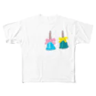 Lily bird（リリーバード）のカラフルハンドベル All-Over Print T-Shirt