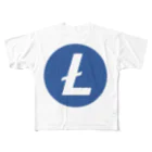 OWLCOIN ショップのLitecoin ライトコイン フルグラフィックTシャツ