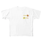 Alles Liebeのホットチョコレート フルグラフィックTシャツ