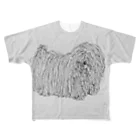 光平洋子のかしこいプーリー犬 (濃) フルグラフィックTシャツ