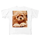 shop Imocoのアメリカンコッカースパニエル All-Over Print T-Shirt