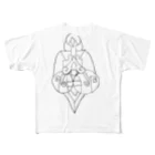 junsen　純仙　じゅんせんのJUNSENSETA（瀬田純仙）古代の絵風20190308　発芽 All-Over Print T-Shirt