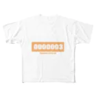 思いついた言葉集めましたのHappiness stacks up.003 フルグラフィックTシャツ