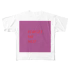 hanihoneyの忘れずに フルグラフィックTシャツ